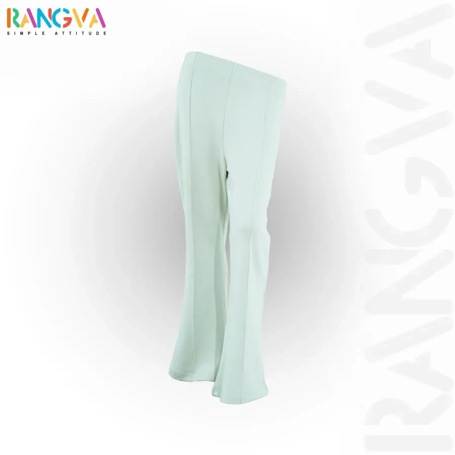 Serene Fit Flare Lounge (Fish Cut) Pants - Off White