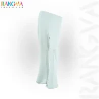 Serene Fit Flare Lounge (Fish Cut) Pants - White