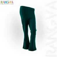 Serene Fit Flare Lounge (Fish Cut) Pants - Bottle Green