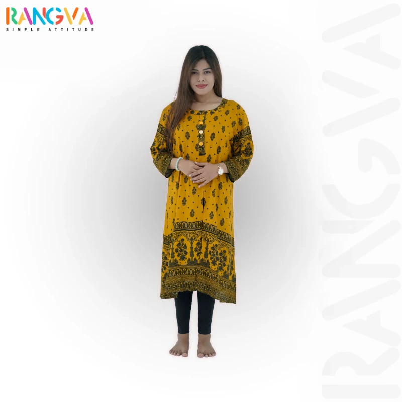 Women's Yellow Kurti